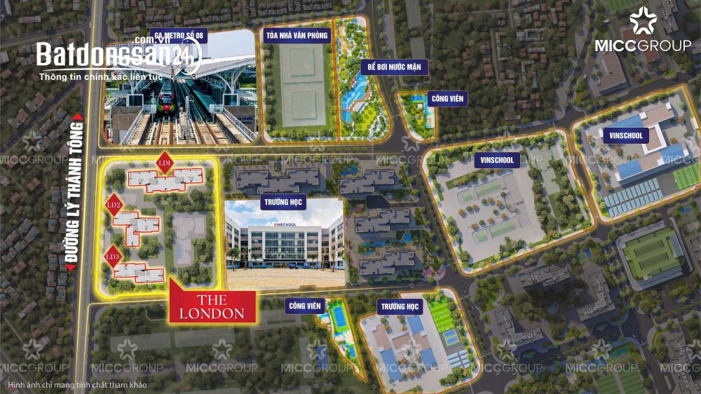 Bán căn hộ 3 phòng ngủ phân khu London, Vinhomes Ocean Park, Gia Lâm – 88m² – View nội khu.
