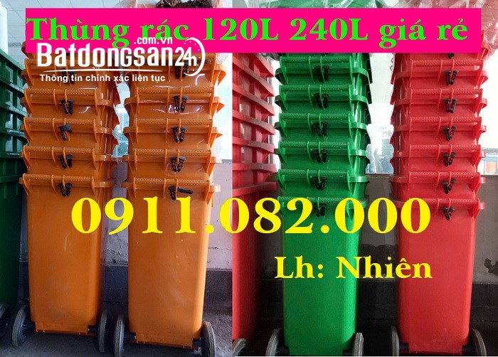 Cung Cấp Thùng Rác Nhựa Toàn Quốc Thùng Rác 120l – 240l – 660l Giá Tốt- lh 0911082000