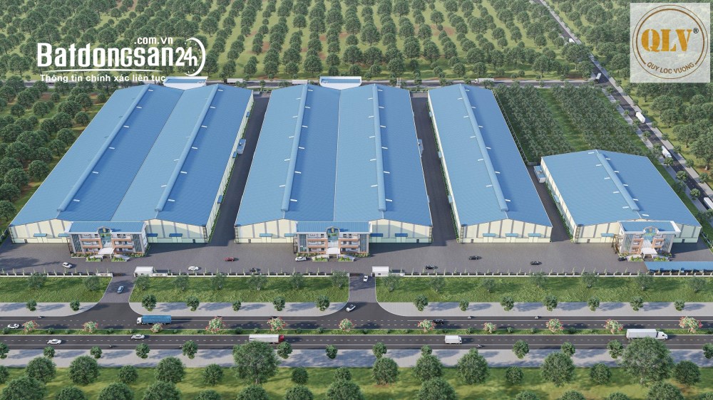 Cho thuê cụm nhà xưởng sản xuất quy mô 55.000m² tại KCN Hòa Phú, Vĩnh Long.