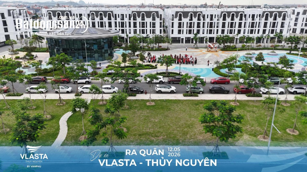 Bán nhà phố thương mại Vlasta Thủy Nguyên 67,5m2, hỗ trợ lãi suất 24 tháng, vị trí kd đắc địa.