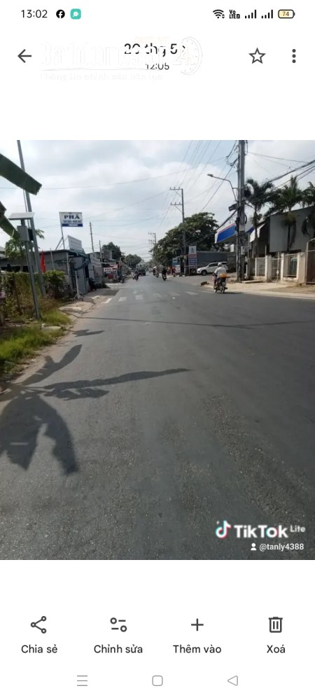 Bán nhà 78m2, giá 3.4 tỷ, trung tâm Tân Châu, An Giang – gần chợ, bến phà – thuận tiện kinh doanh.
