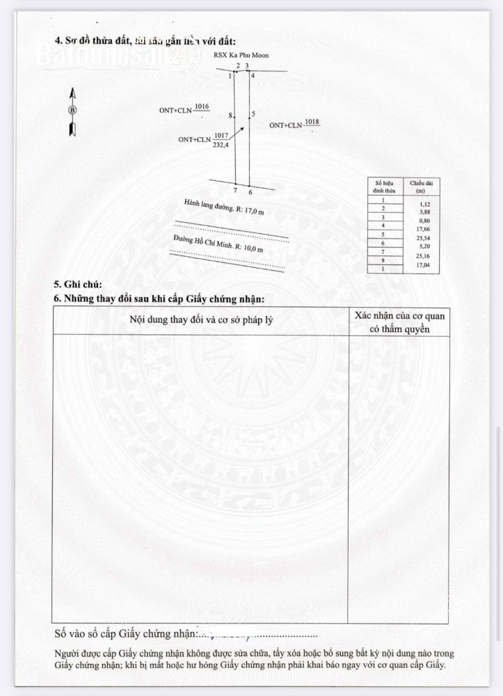 350 triệu - 232 mét đất mặt tiền Quốc lộ 14B - Nam Giang - Đà Nẵng