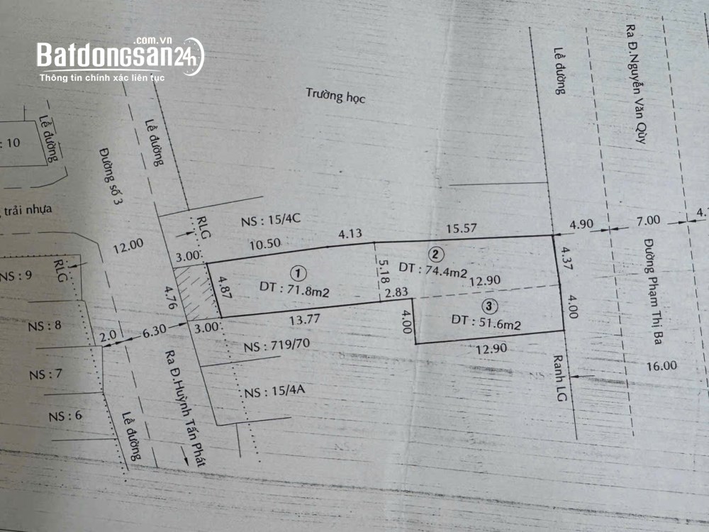 Bán đất mặt tiền đường 16m, Quận 7 - Vị trí vàng để kinh doanh.