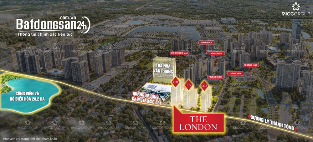Bán căn hộ 1PN tại phân khu The London, Vinhomes Ocean Park, giá 2,75 tỷ.