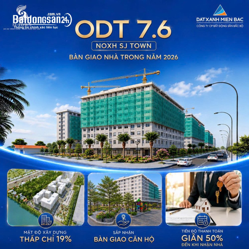 Bán căn hộ NOXH SJ Town, Quảng Phú, TP Thanh Hóa – Chỉ từ 3 triệu/tháng là có nhà ở ngay.