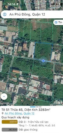  Quỹ đất phân lô 25 nền tại An Phú Đông, Quận 12, giá 165 tỷ.