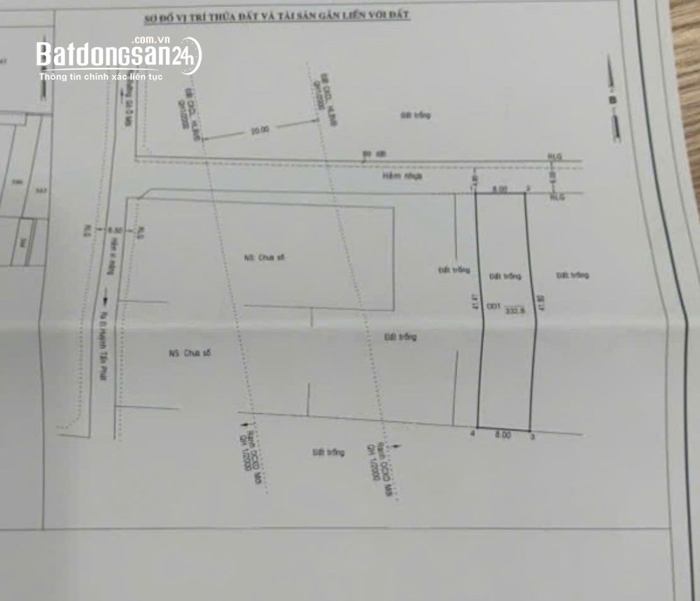.Đất MT đường Cao Thị Chính nối dài, P. Phú Thuận, Q. 7, sát chợ Phú Thuận, chỉ 60tr/m2.