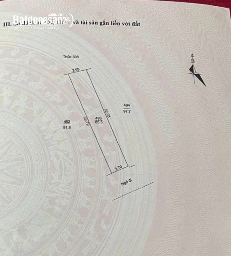 Bán đất mặt ngõ 381 Ngô Quyền, phường Tân Bình, thành phố Hải Dương - 177.3m2, giá 5.7 tỷ