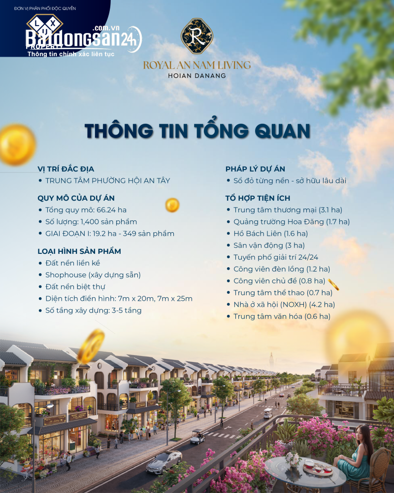 Siêu phẩm ngoại giao Royal An Nam Living Hội An – Lô góc tiềm năng, giá trị đầu tư vượt trội.