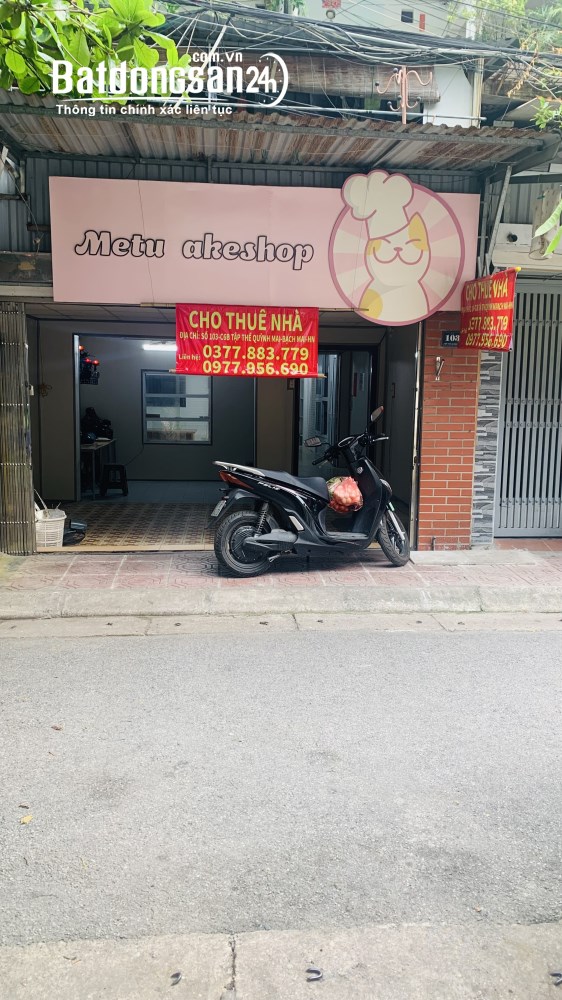 Cho thuê nhà kinh doanh 100m2, mặt tiền 5.2m tại Quỳnh Mai, Hai Bà Trưng, giá hợp lý.