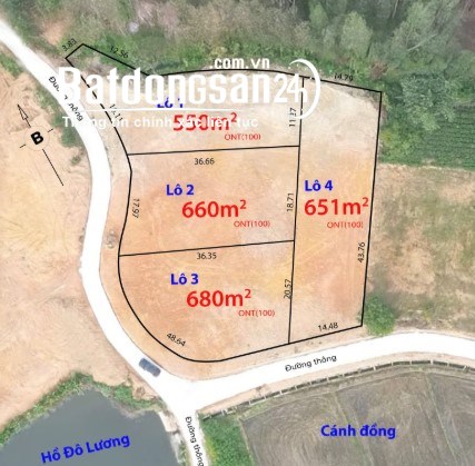 Bán gấp lô góc 2 mặt tiền cực đẹp tại Trung Giã, Sóc Sơn – DT 2.541m², có 400m² TC.