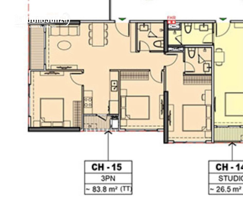 Căn hộ 3 phòng ngủ diện tích lớn – Tòa PR5, Paris, Vinhomes Ocean Park – Giá tốt nhất thị trường.