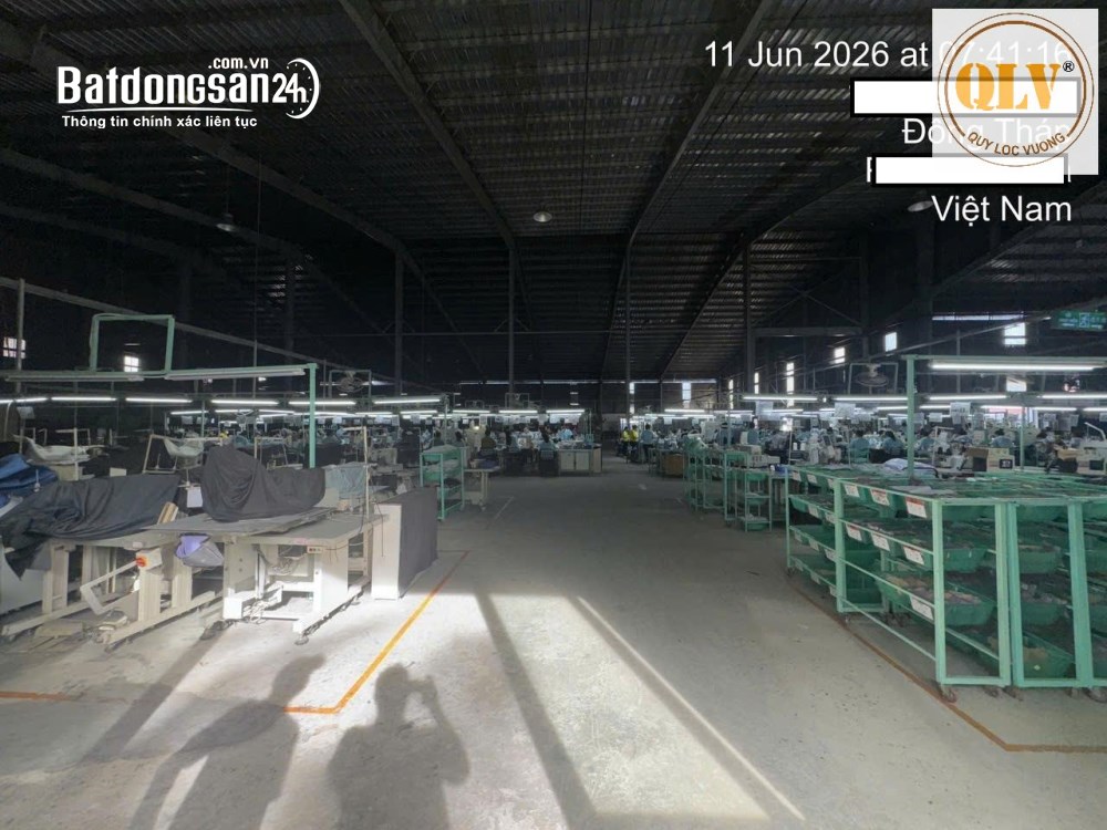 Cho thuê nhà xưởng sx 13.600m² tại Tiền Giang – nhà máy đang hoạt động – hạ tầng hoàn chỉnh.