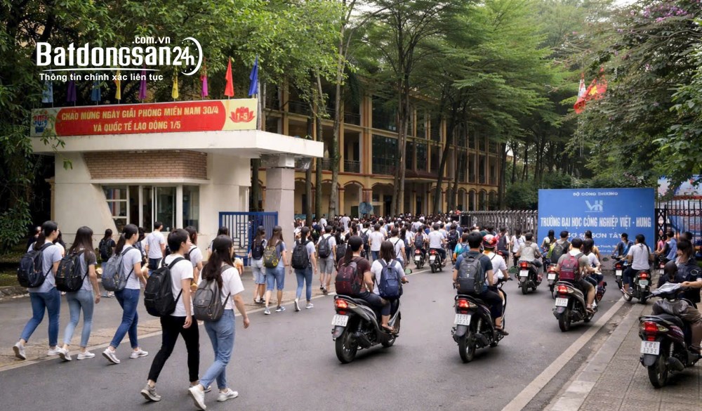 Bán lô đất mặt đường Hà Nội trục chính kinh doanh 68m2 sát trường ĐH vs KCN chỉ 1.8ỷ