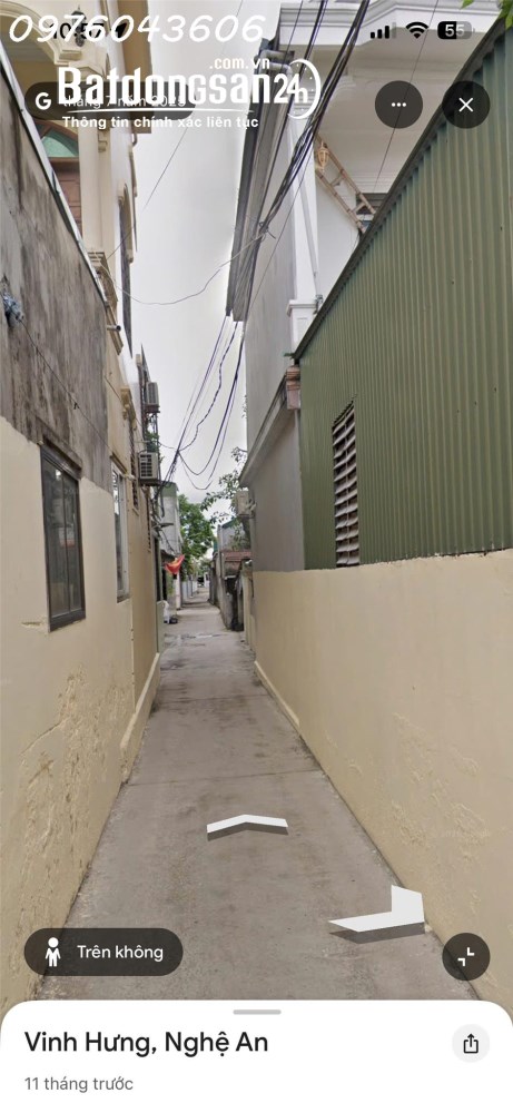 Bán nhà 2 mặt tiền đường Thăng Long, TP. Vinh – 143m² – Giá 6,2 tỷ.