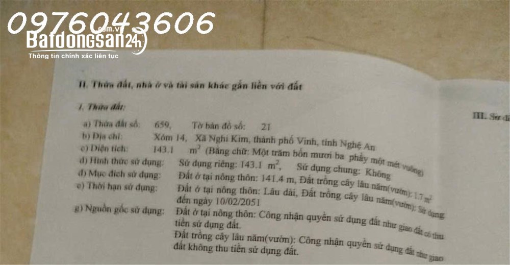 Bán nhà 2 mặt tiền đường Thăng Long, TP. Vinh – 143m² – Giá 6,2 tỷ.
