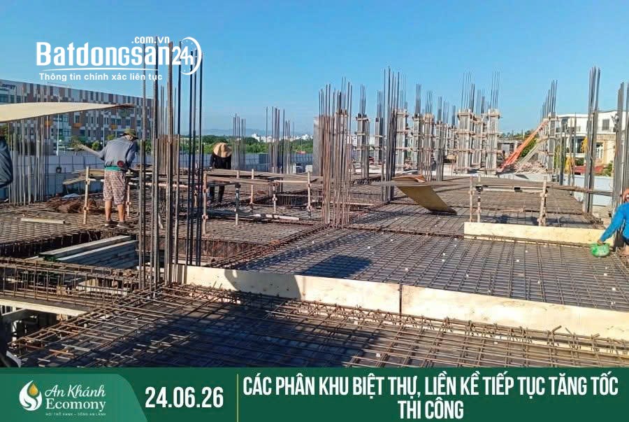 Bán shophouse LK01 An Khánh Economy – 109m², mặt tiền 6,6m – Giá 26,x tỷ.