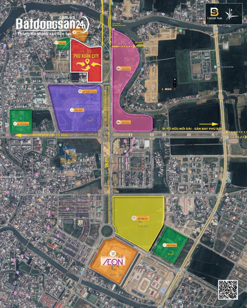 Bán căn hộ tại dự án Phú Xuân City, đường Võ Nguyên Giáp, TP Huế – Đa dạng diện tích.