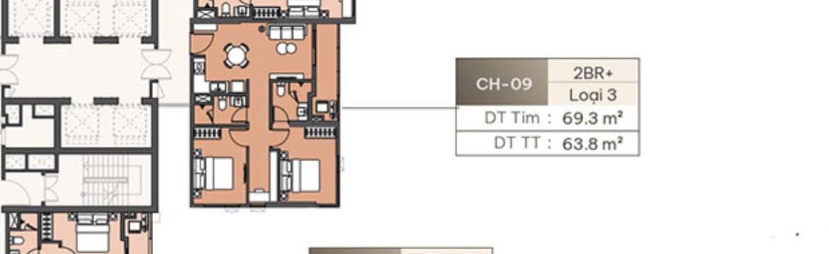 Căn 2PN+ Masteri Lakeside, Vinhomes Ocean Park, 63,8m2, view biệt thự, giá sốc 4,9 tỷ.