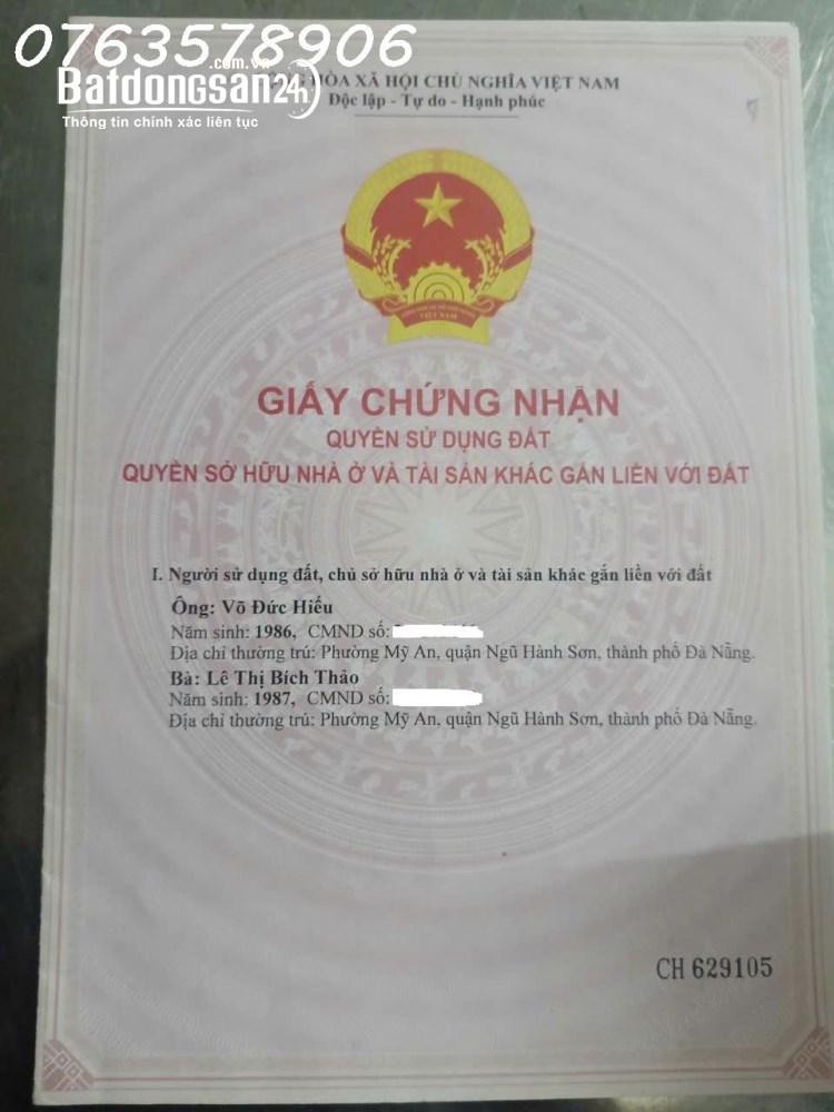 Nhà 2 tầng phường Mỹ An, Ngũ Hành Sơn, Đà Nẵng, diện tích 75,2m², có dòng tiền, giá 4,9 tỷ.