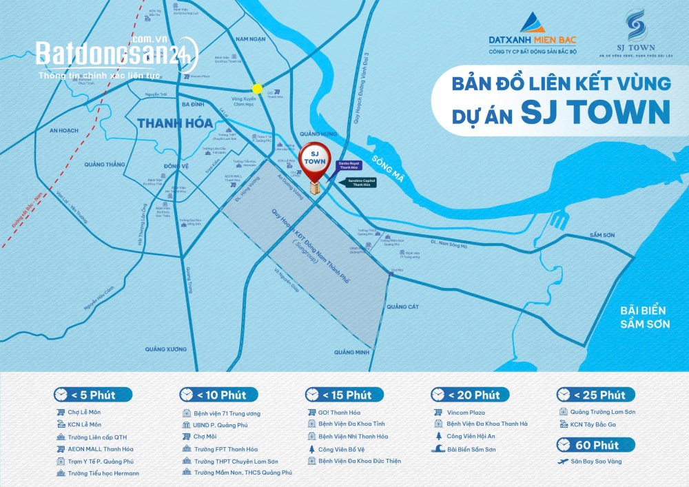 Căn hộ NOXH SJ Town, Quảng Phú, TP. Thanh Hóa, từ 900 triệu, vào ở ngay.