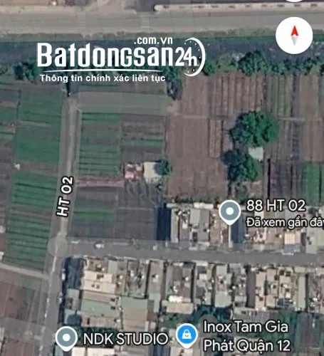 Giá 4 tỷ, đất hai mặt tiền 60m², Hiệp Thành, Quận 12.