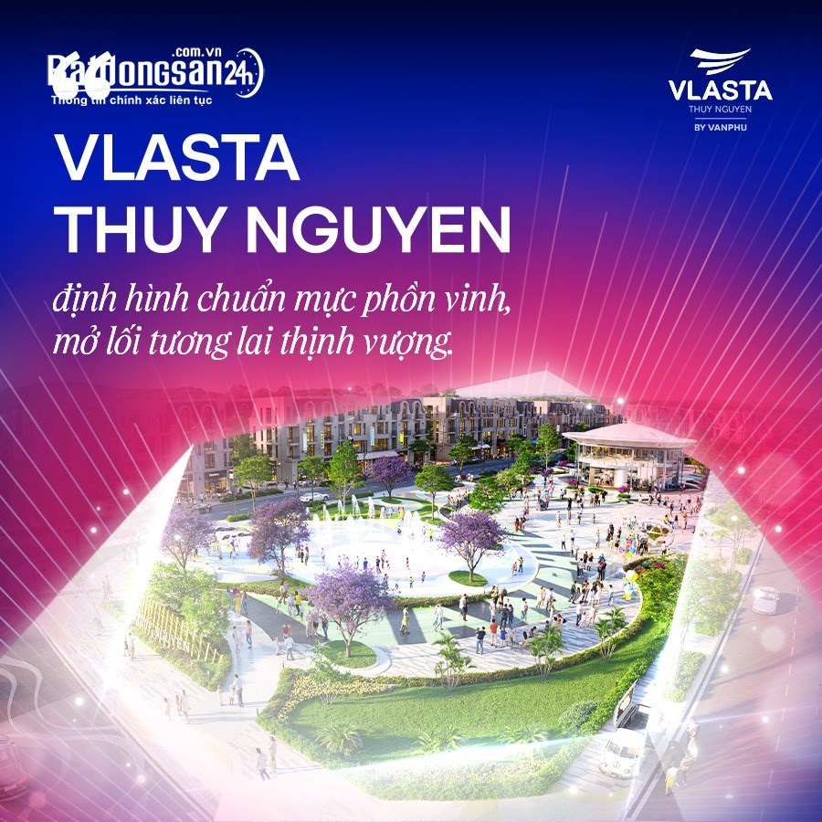Vlasta Thủy Nguyên sổ đỏ lâu dài nhà phố châu Âu, gần trung tâm hành chính từ hơn 5 tỷ.