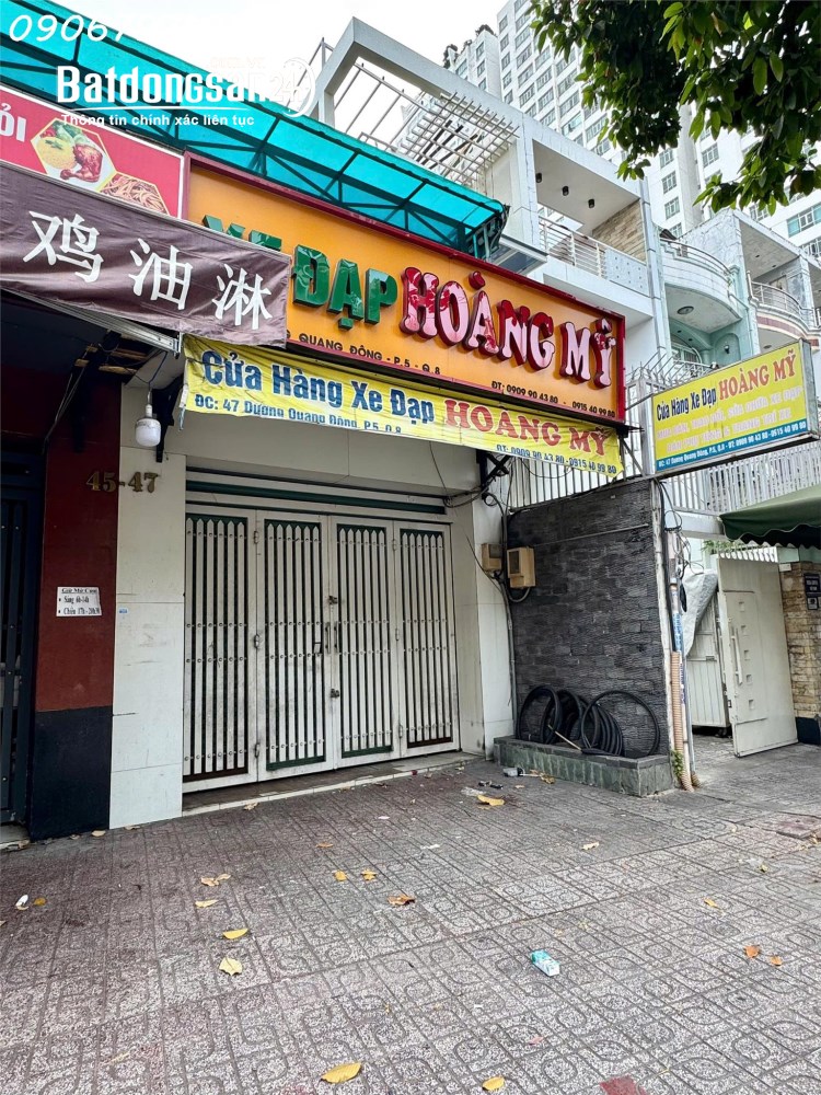 Mặt bằng 2 mặt tiền Dương Quang Đông, P. Chánh Hưng, ngang 8m, 96m2, giá thuê 65 triệu/th.