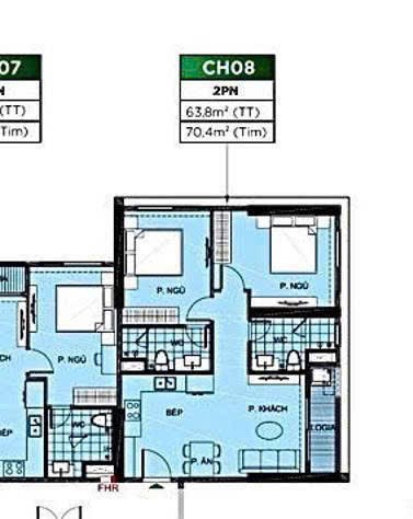 Căn hộ The Zurich, Vinhomes Ocean Park, 2pn 2wc 64,6m2, vốn chỉ từ 2,5 tỷ, giá hấp dẫn.