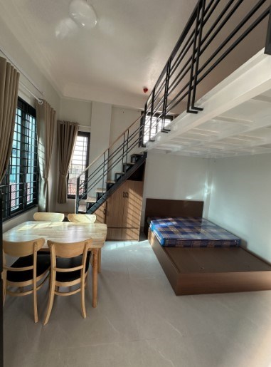 Cho thuê căn hộ studio 35m2 tại Bồ Đề, Long Biên, nội thất mới 100%, giá 6,5 triệu/th