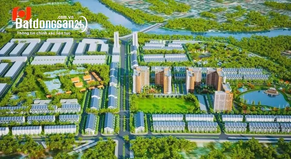 Lô góc 87.03m2 tại KĐT Tân Phú Hưng, Hải Dương, mặt tiền rộng, sổ hồng chính chủ.
