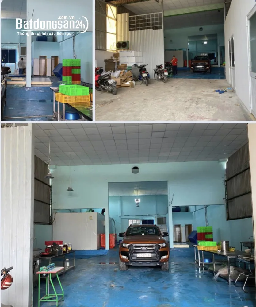 Cho thuê kho xưởng Hóc Môn 12x29m, 350m², phù hợp sản xuất đa ngành, thuê 17 triệu/tháng.