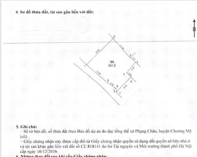  Đất mặt tiền Phường Chương Mỹ, 250m², giá 15 tỷ, cách đường lớn chỉ 20m