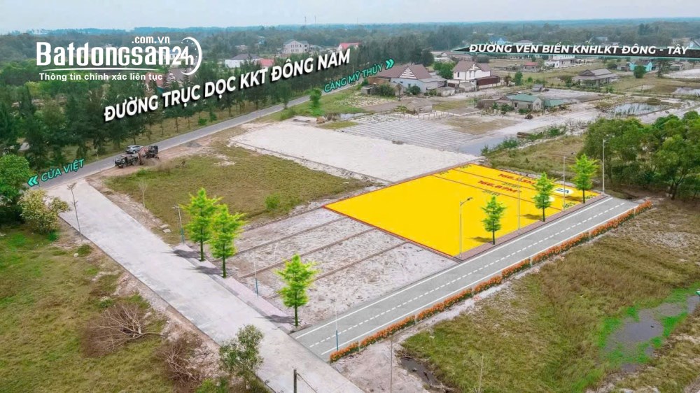 Đất Nam Cửa Việt 6x27m, đường 10m, sát trục HLKT Đông Nam Quảng Trị.