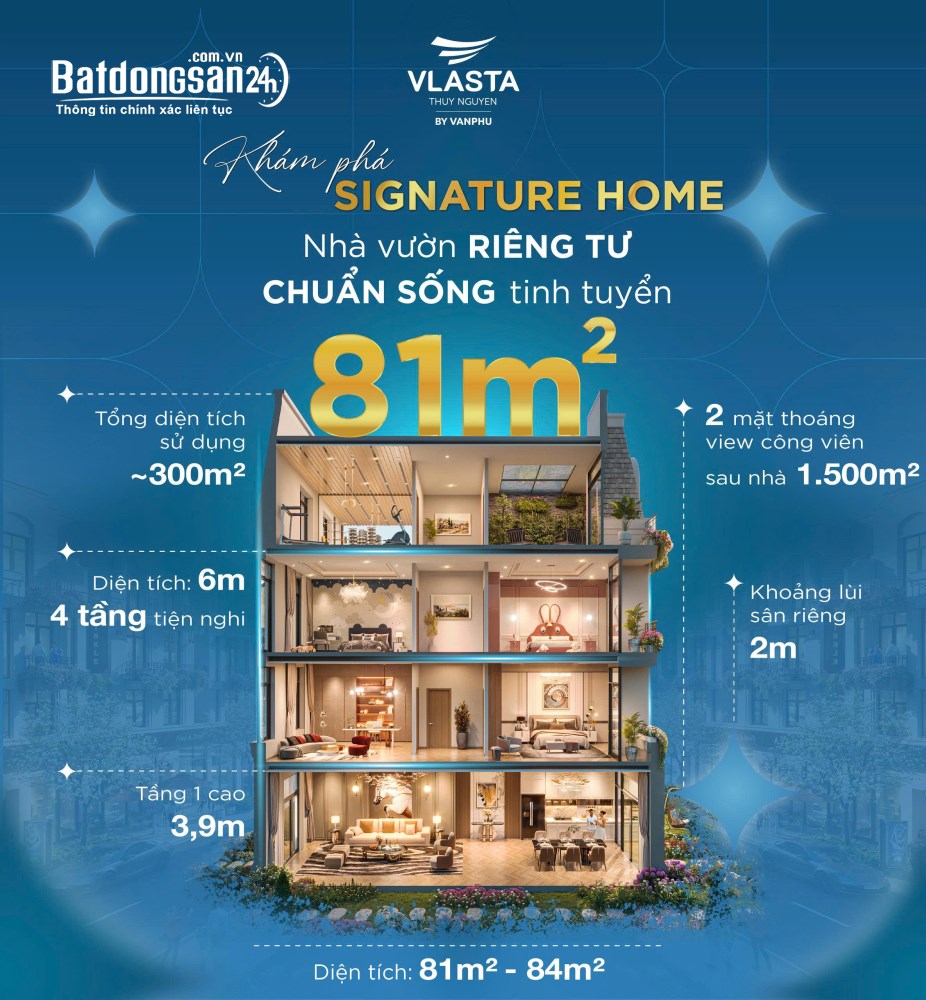 Vlasta Thủy Nguyên 4 phòng ngủ 81m², giá từ 8xx triệu, trung tâm Thủy Nguyên.