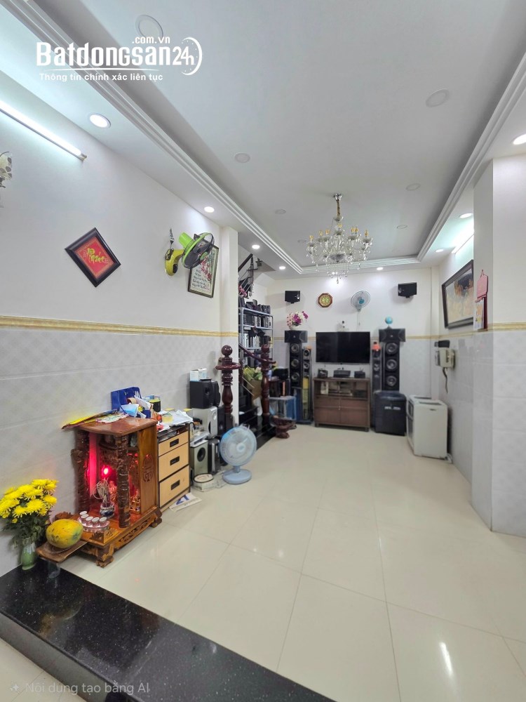 Nhà An Hội Đông 42m², 2PN, sổ hồng riêng, gần chợ và trường học.
