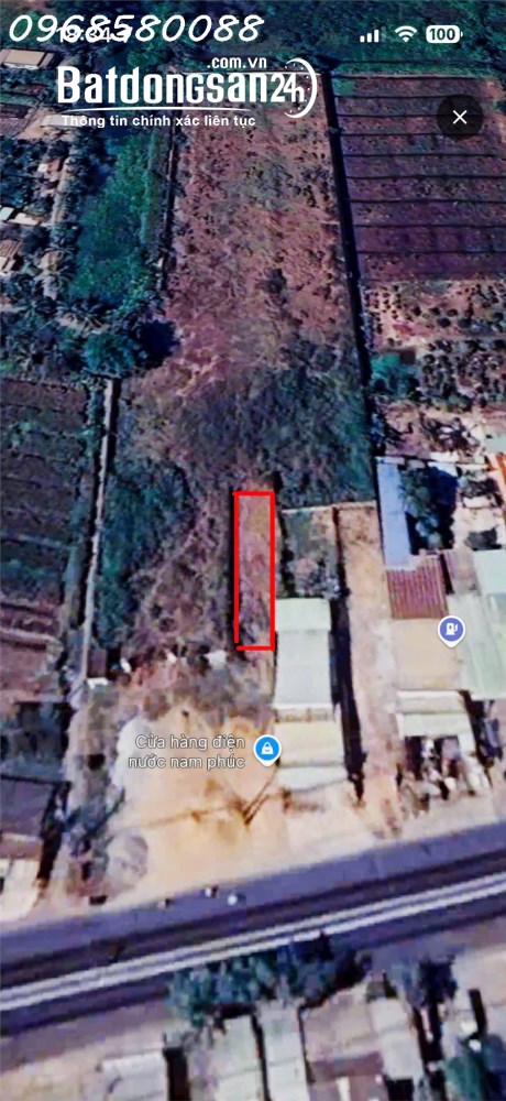 Đất Lương Hòa,Tây Ninh 460,5m², sổ hồng riêng, mặt đường 27m, giá 8,5 tỷ.