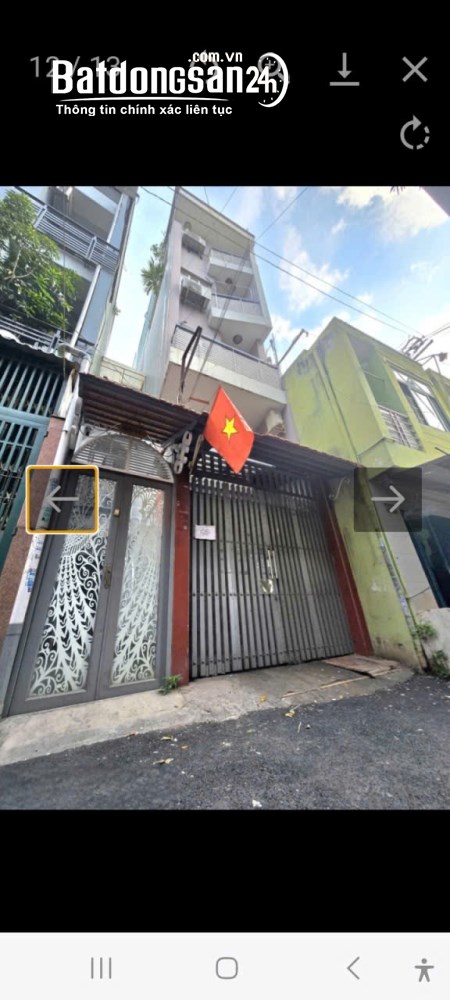 Đường Nguyễn Văn Lạc, P. Bình Thạnh, nhà 6 lầu, 72m², hẻm xe hơi, doanh thu 48 triệu/tháng.