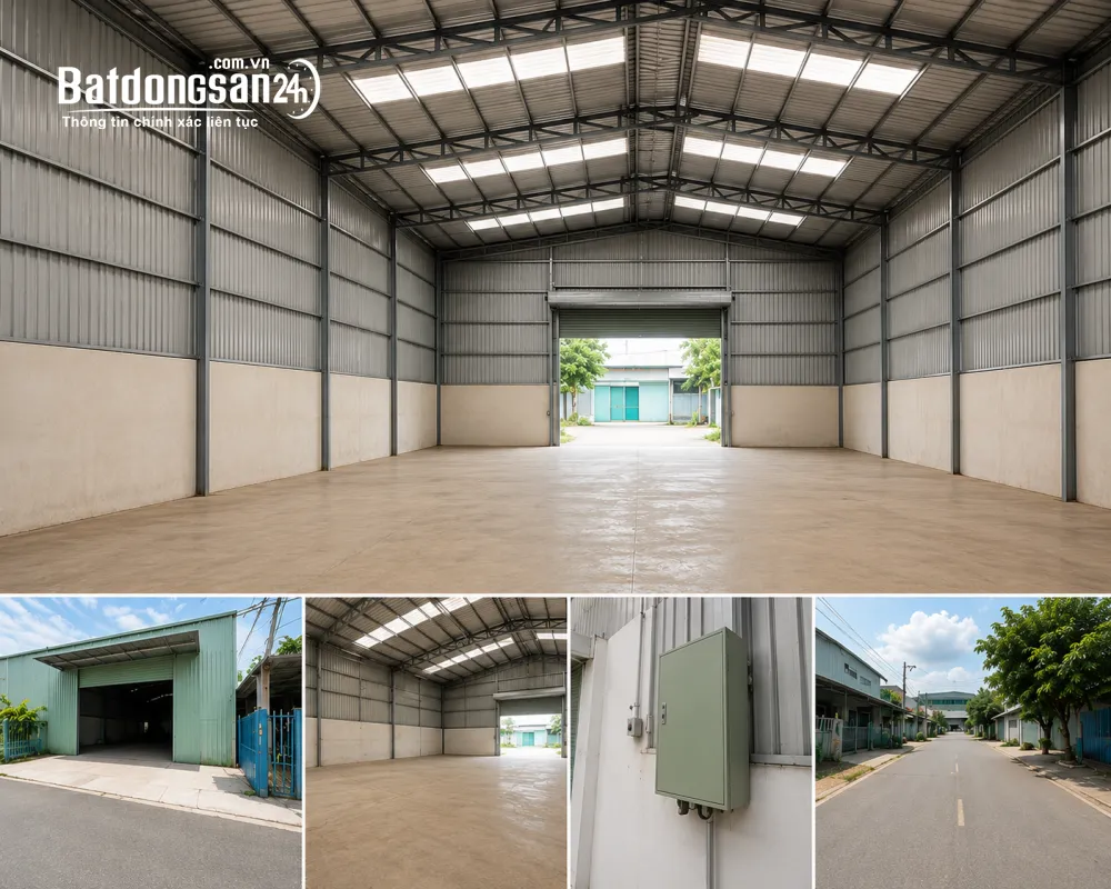 Cho thuê kho 290m² gần chợ Miếu Bông, P. Cẩm Lệ, Đà Nẵng, đường xe tải, 10 triệu/tháng.