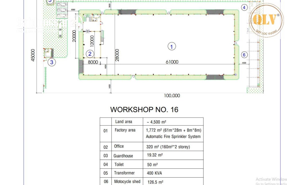 Cho thuê xưởng độc lập KCN Châu Đức,TP Hồ Chí Minh, diện tích 1.772-2.220m², PCCC đạt chuẩn.