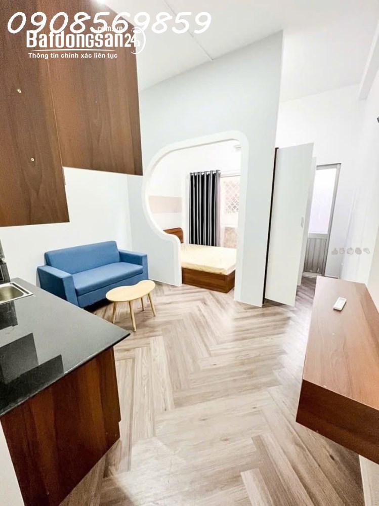 Cho thuê studio 70 Nguyễn Trường Tộ, Quận 4, full nội thất, giá 6,5 triệu/tháng.