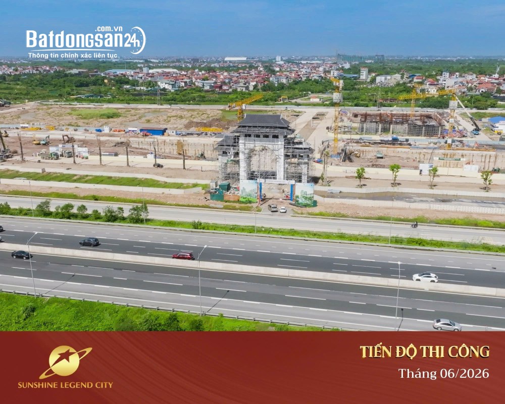 Căn hộ Sunshine Legend City Hưng Yên, view đẹp, nội thất 5 sao, chỉ 59 triệu/m².