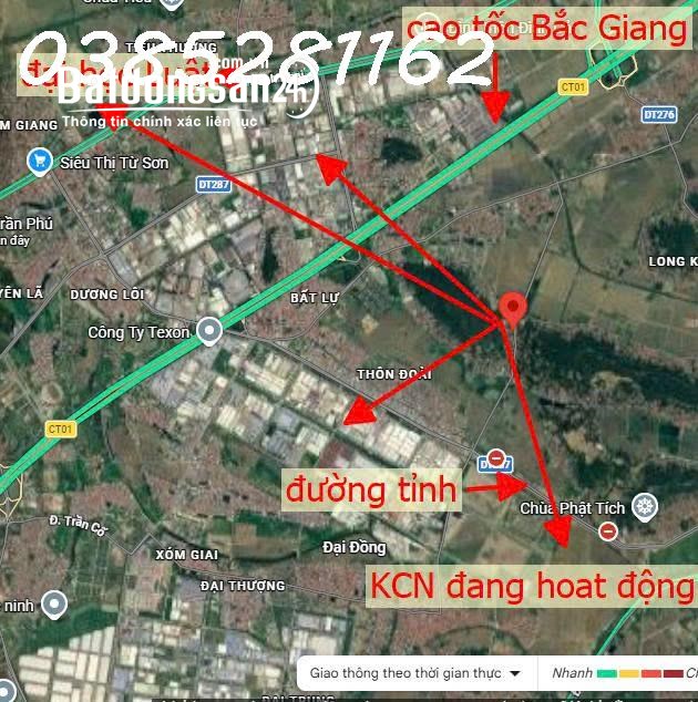 Chính chủ bán đất Tiên Du, Bắc Ninh 70m², ô tô vào tận đất, sổ đỏ cầm tay.