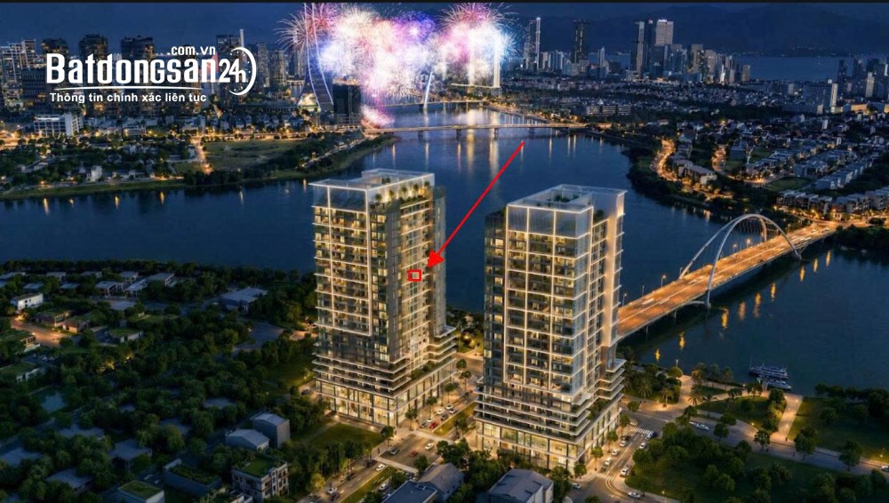 Bán căn hộ S-light Tower Hòa Xuân, TP Đà Nẵng – công viên ven sông, khai thác cho thuê tốt.