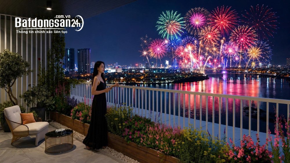 Bán căn hộ S-light Tower Hòa Xuân, TP Đà Nẵng – công viên ven sông, khai thác cho thuê tốt.