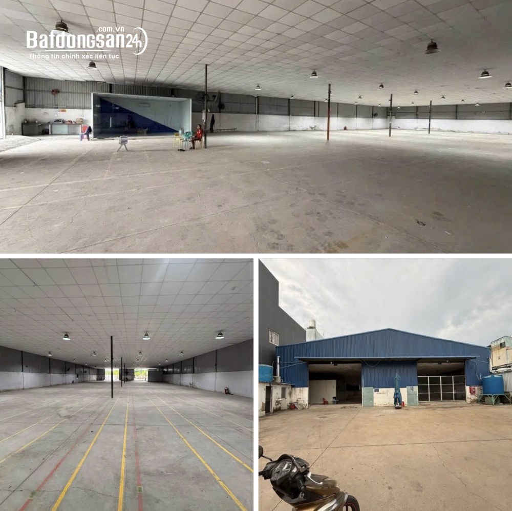 Kho xưởng 1.500m² Thạnh Lộc, Quận 12, xưởng đẹp 3 pha, giá thuê 100 triệu/tháng.