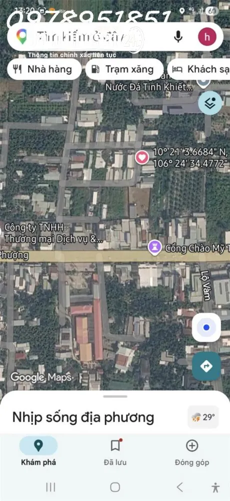 Bán đất nền 134m2 tại phường Mỹ Phong, thành phố Mỹ Tho, Tiền Giang, giá 780 triệu.