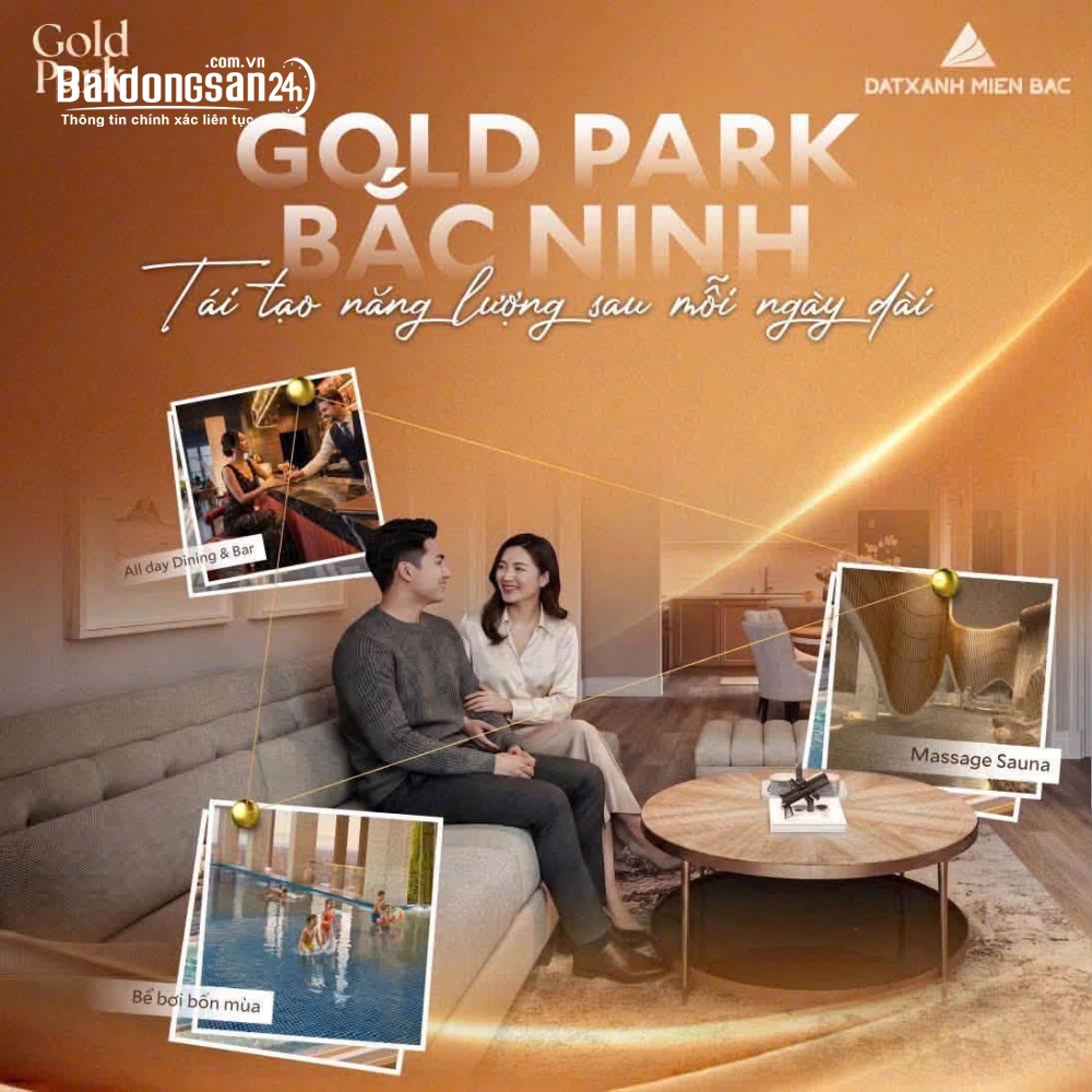Bán căn hộ view đẹp nhất dự án Gold Park Bắc Ninh, 64,7m2, ban công Tây Nam, tiềm năng lớn.