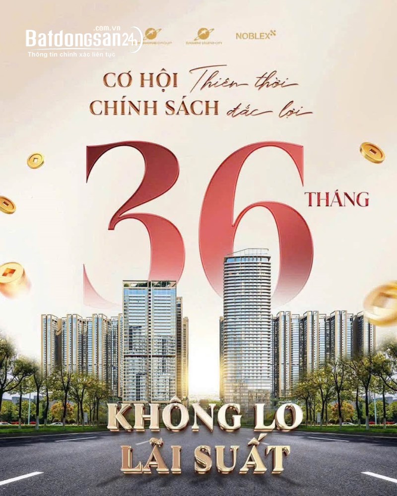 CĂN ĐỘC QUYỀN, RẺ NHẤT DỰ ÁN SUNSHINE LEGEN CITY.