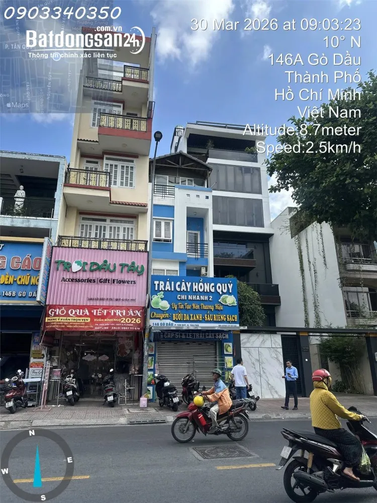 Siêu phẩm nhà mặt phố 146, Gò Dầu, Tân Quý, Tân Phú, TP.HCM, DT 199m2, giá 43,868 tỷ.